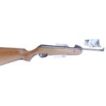 .22 SMK Model 19 break barrel air rifle, tunnel foresight, adjustable rear sight, boxed as new,