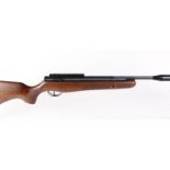 .177 BSA Lightning SE break barrel air rifle, fitted moderator, scope rail, in black padded slip,