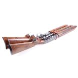 (S2) The stock action and forend wood of three Remington 1100 semi automatics, no's. M059895V,