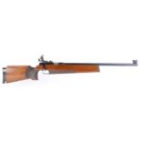 (S1) .22 Anschutz Match 54 bolt action rifle, 26 ins heavy target barrel, Anschutz target sights,