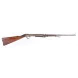 .177 BSA Lincoln Jeffries Improved Model D underlever air rifle, straight stock with BSA trade mark,