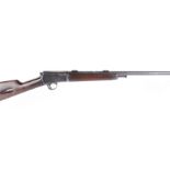 (S1) .22 Winchester Model 1903 semi automatic rifle, 19½ ins barrel (loose on receiver) with