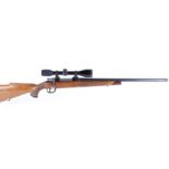 (S1) .22-250 Parker Hale bolt action rifle, 24 ins threaded barrel, internal magazine, semi pistol