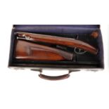 (S58) 20 bore Percussion, single sporting gun with 27½ ins two stage half detachable barrel, Belgian