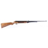 .177 Webley Mark 3 Series 3 under lever air rifle, adjustable turret sights, inset Webley tin