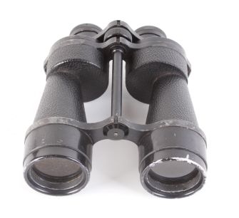 Pair 8x30 Army Pattern 3 Stereo Prismatic binoculars in leather case by John Barker & Co. together - Image 5 of 6