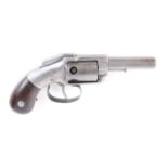 (S58) .31 Percussion closed frame double action bar hammer revolver by Allen & Wheelock, 3 ins