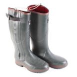 Pair Toggi neoprene lined green Wellington boots, size 42