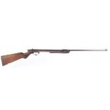 Early .22 BSA Lincoln Jeffries type air rifle, inscribed T .Wild 17-18 Whittall St Birmingham, stock