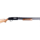 (S1) 12 bore Mossberg 500A pump action, multi shot (5+1) tube magazine, 24 ins sighted barrel, cyl