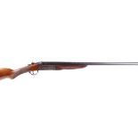 (S2) 12 bore Webley & Scott semi hammer, 32 ins barrel, ¼ choke, action with good colour,