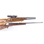 (S1) .22 Ruger 10/22 semi automatic rifle (no magazine), 19½ ins heavy rope twist barrel,