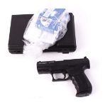 4.5mm Walther CP99 Co2 repeating air pistol, five 8 shot magazines, five Co2 capsules, tin of air