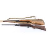 2 x .177 Diana Mod 16 break barrel air rifles, with Diana green canvas slip [Purchasers Please Note: