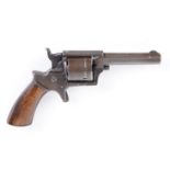 (S58) .32(rf) Closed frame single action revolver, 3½ ins octagonal barrel, Birmingham proof