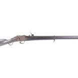 (S58) .577/450 Martini-Henry service rifle, 33½ ins fullstocked steel banded barrel (cleaning rod