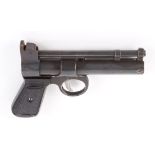 .177 The Webley Junior air pistol, black plastic grips, pack of pellets in maker's box, no. 381 [