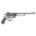 (S58) Rare 11mm Gasser M1870 Pinfire revolver, 9¼ ins round barrel, blade foresight, elevated