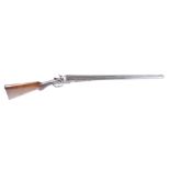 (S2) 12 bore double hammer gun by Midland Gun Co., 30 ins nitro proof barrels, cyl & ¾, 2¾ ins