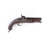 (S58) 25 bore East India Company percussion service pistol, 5½ ins fullstocked round barrel, captive