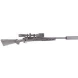 (S1) .243 Remington Model 700, bolt action, 26 ins heavy barrel, threaded for moderator, (T8 over