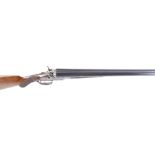 (S2) 16 bore hammer by Watson & Hancock, 30 ins barrels, ic & full, game rib inscribed Watson &