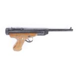 .177 Slavia ZVP break barrel air pistol, open sights, no.38245 [Purchasers note: This Lot cannot