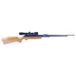 .22 Relum Tornado under lever air rifle, open sights, mounted 4x40 E13 scope, no. 56455 [