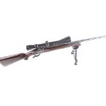 (S1) .30-06 Ruger No.1 falling block rifle, 25 ins barrel, single shot, plain action with original