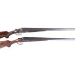 (S2) Two 12 bore boxlock non ejector shotguns by Baikal, both with 28¾ ins barrels, no's. H07135 &