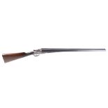 (S2) 12 bore sidelock non ejector by T Bland, 30 ins sleeved barrels, ¾ & ¾, broad rib, 2¾ ins