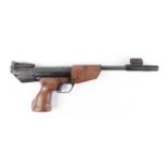 .22 Milbro Cougar, break barrel air pistol with adjustable sights, ergonomic plastic grips [