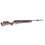 (S1) .22 Theoben H.E. System break barrel air rifle, fitted moderator, Monte Carlo stock with