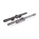 Weaver B6 vintage rifle scope with tip-off mount; 4 x 15 Crosman rifle scope (2)