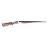 (S2) 12 bore Lanber over and under, ejector, 27½ ins ventilated multi choke barrels 92 chokes