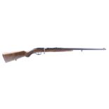 (S1) .22 Husqvarna Avsett, bolt action, 25 ins heavy barrel, open sights, sling swivels, semi pistol