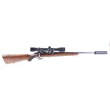 (S1) .22 CZ BRNO Model 2 bolt action rifle, 18 ins screw cut barrel (SAK moderator available), 5
