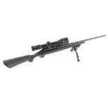 (S1) .223 (Rem) Savage Axis bolt action rifle, 20 ins barrel threaded for moderator, scope rails,