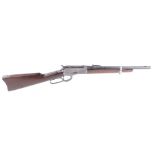 (S1) .38(Wcf) Winchester Model 1892 lever action carbine, 14 ins round barrel, nitro proof with