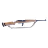 (S1) .22 ERMA Model EM1 semi automatic rifle, 18 ins barrel threaded for moderator (capped), 10 shot