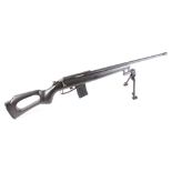 (S1) 5.56x45mm BMS Britain Comcam bolt action tactical rifle, 24 ins tapered barrel with flash