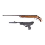 .177 BSA Cadet break barrel air rifle (cut down stock); .177 Webley Typhoon break barrel air