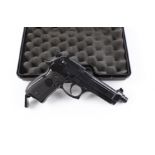 .177 Beretta 92FS Co2 air pistol, open sights, 2 x 8 shot rotary magazines, spare sights, with