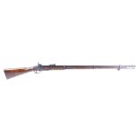 (S58) .577 Enfield 1856 Tower percussion musket, 38½ ins fullstocked three steel banded barrel