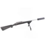 (S1) .222(Rem) Ruger M77 MkII bolt action rifle, 23 ins screw cut stainless steel barrel (over-