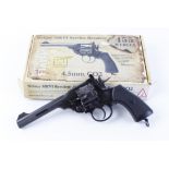 .455 Webley Mk VI, Co2 BB revolver in original box - as new [Purchasers note: This Lot cannot be