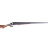 (S2) .410 Spanish double hammer gun, 28 ins barrels, side lever opening folding action with