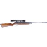 .22 Weihrauch HW 35, break barrel air rifle, silencer, 4 x 40 scope, no.1435453 [Purchasers note: