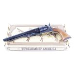 (S1) .44 Euroarms Colt Army M1860 black powder percussion revolver, black round barrel with