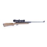 .177 SMK break barrel air rifle, tunnel foresight, mounted SMk 4x32 scope, nvn [Purchasers note: